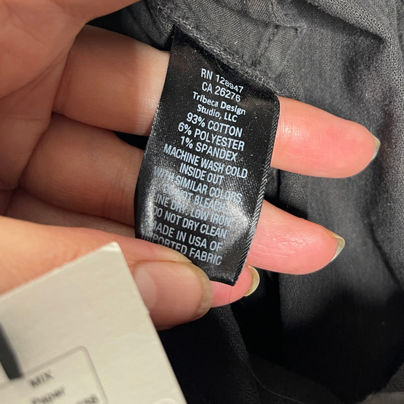 NWT! Nili Lotan 6 Celia CORDUROY $375 High Rise Bootcut Pants Ribbed Jean Black - Picture 12 of 13